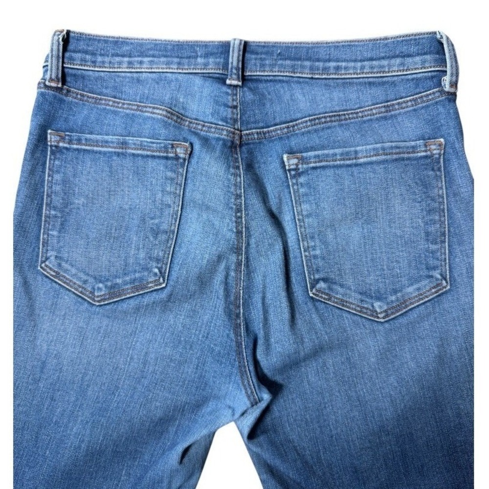 FRAME Le‎ Garcon Crop Jeans Womens 28 Blue Distressed Raw Hem Straight Leg Denim - Picture 12 of 12